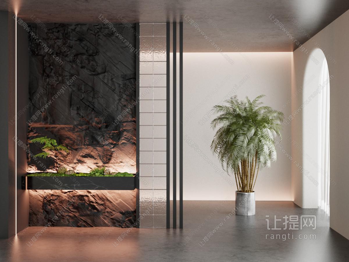 侘寂风中古室内景观