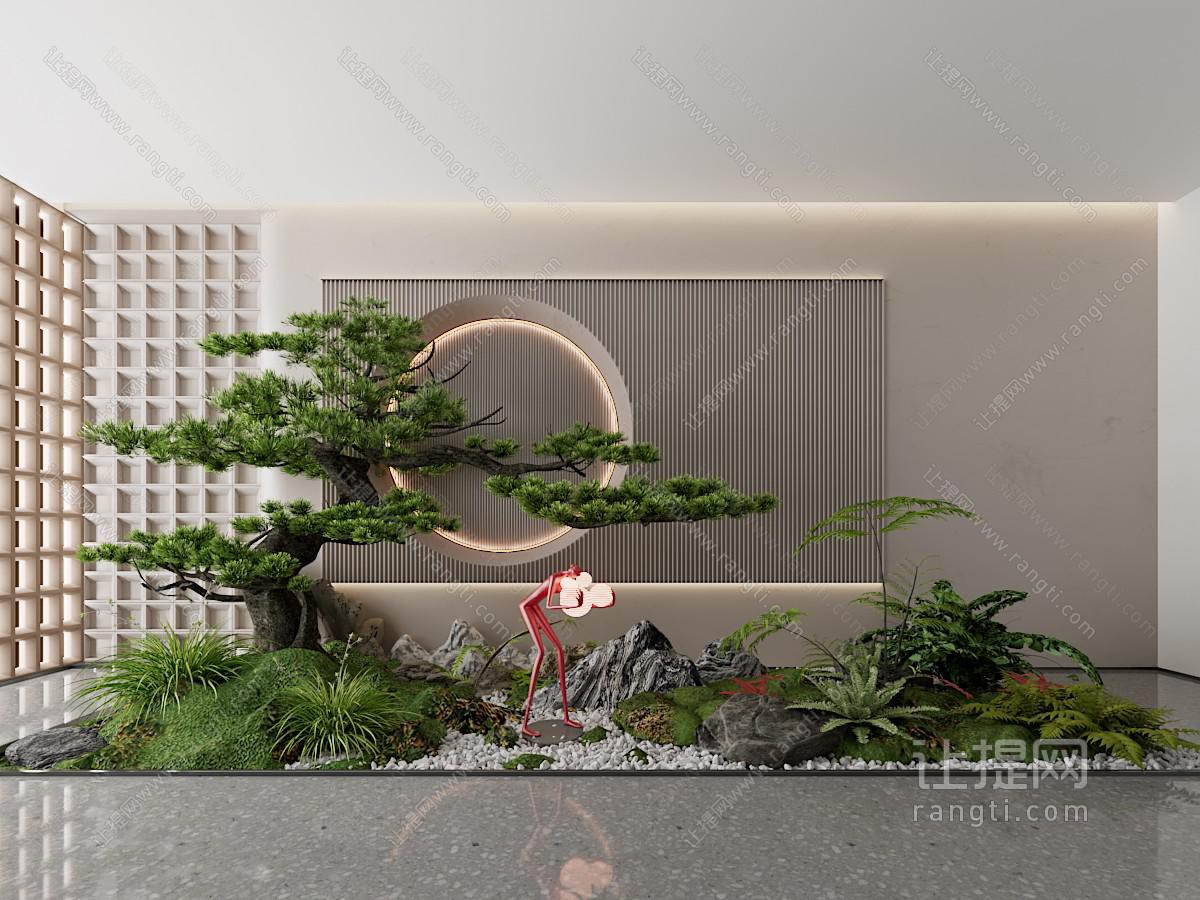 室内造景 植物堆 微地形