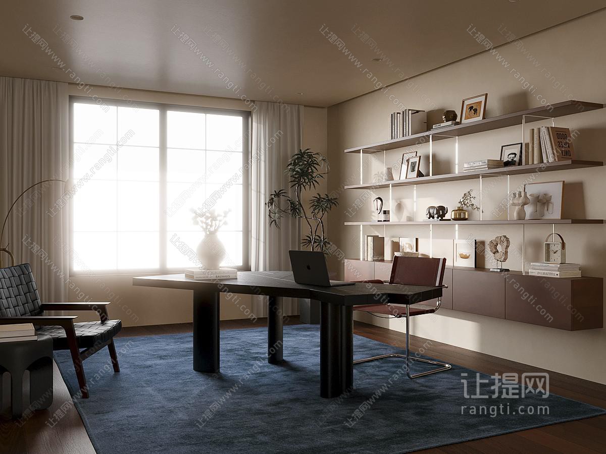 中古现代书房