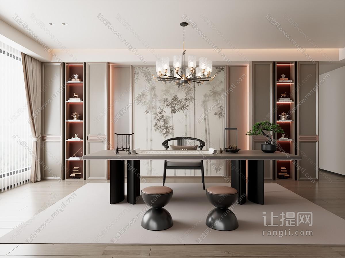 新中式书房