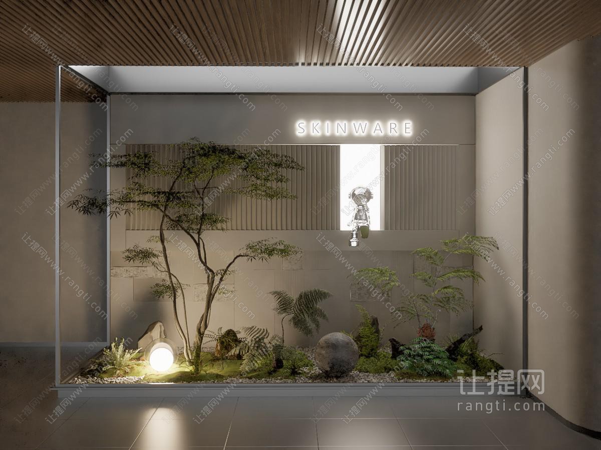 现代室内景观 庭院景观 景观树