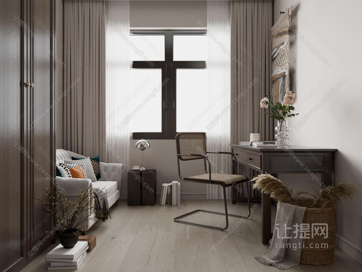 美式书房