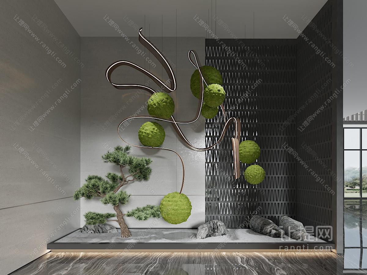 现代室内景观园艺小品