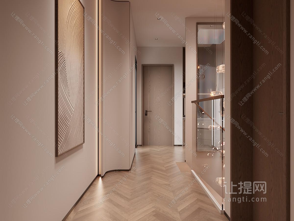 中古风楼梯间过道