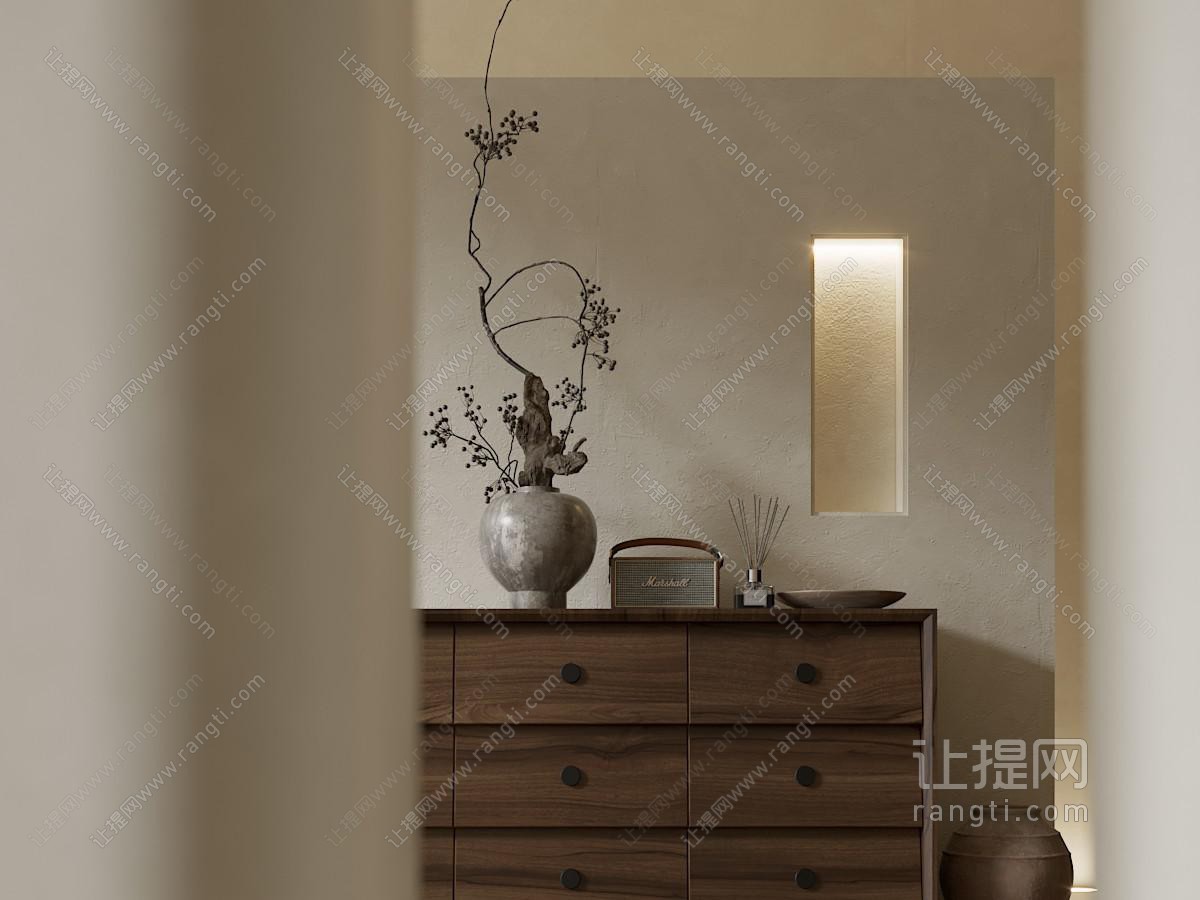 侘寂风端景台