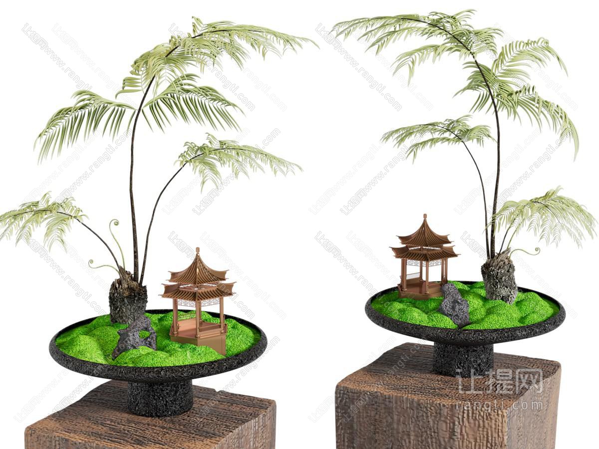 新中式盆景盆栽