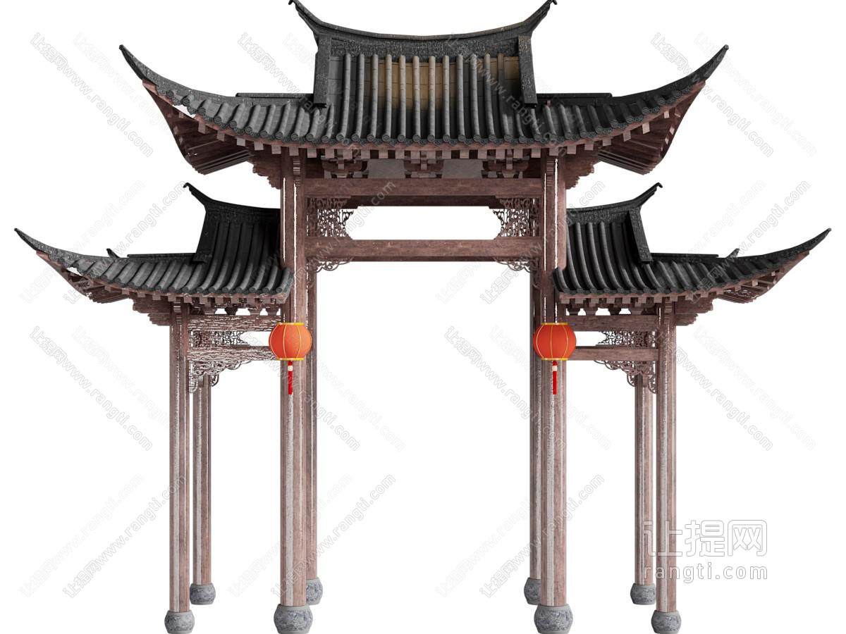 中式古建牌坊