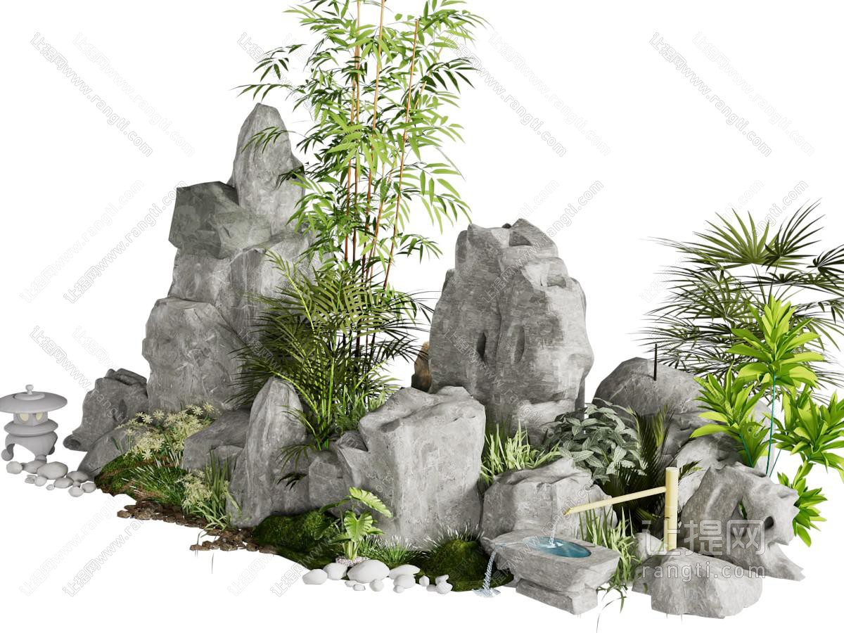 景观小品 假山石头
