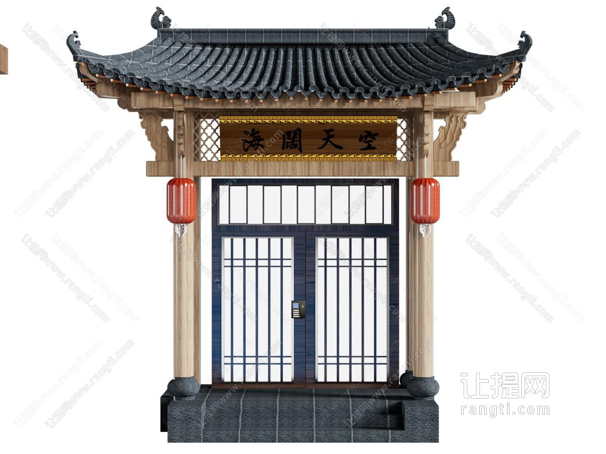 中式琉璃瓦建筑构件