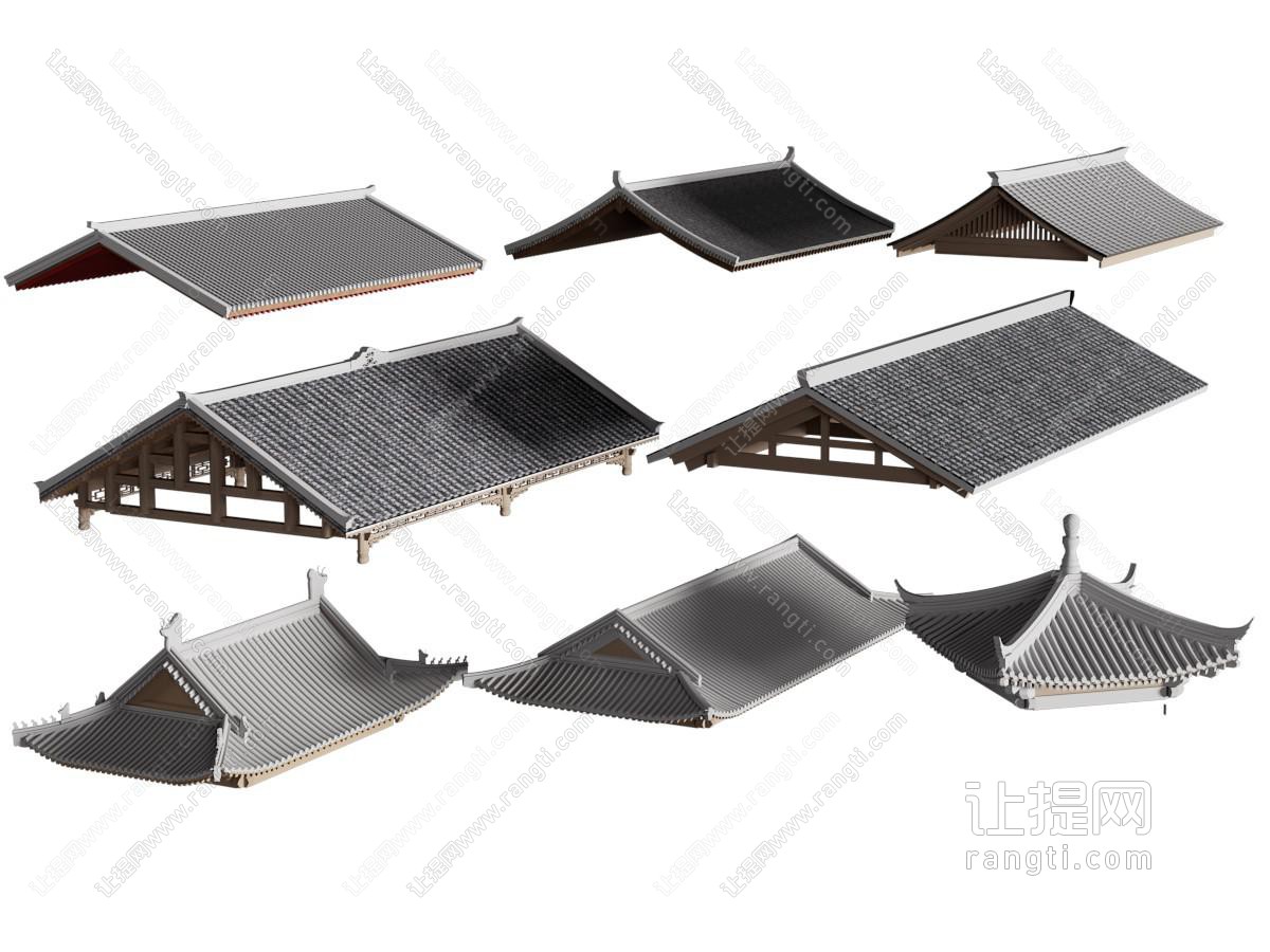 中式古建屋顶