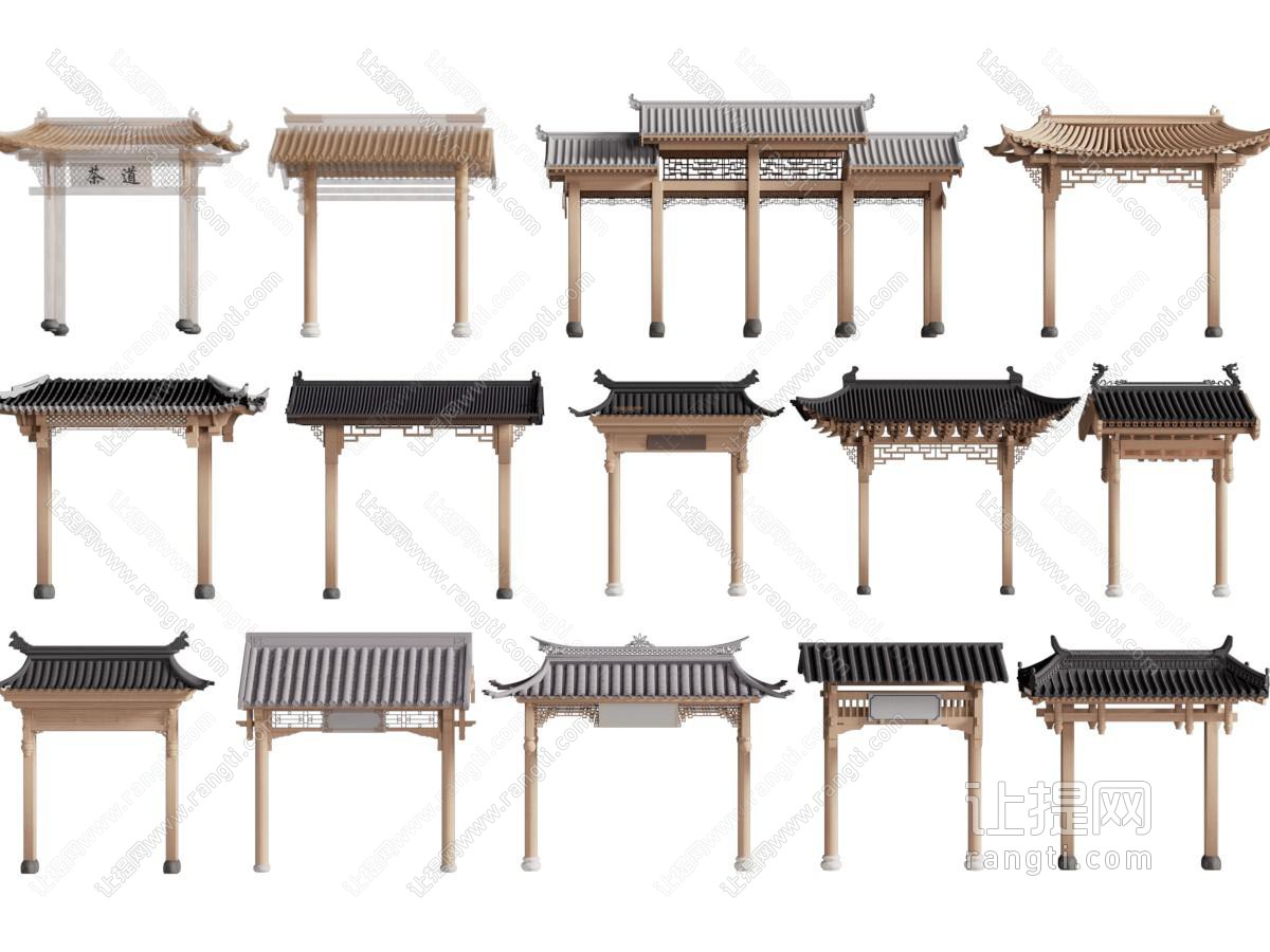 中式古建门头