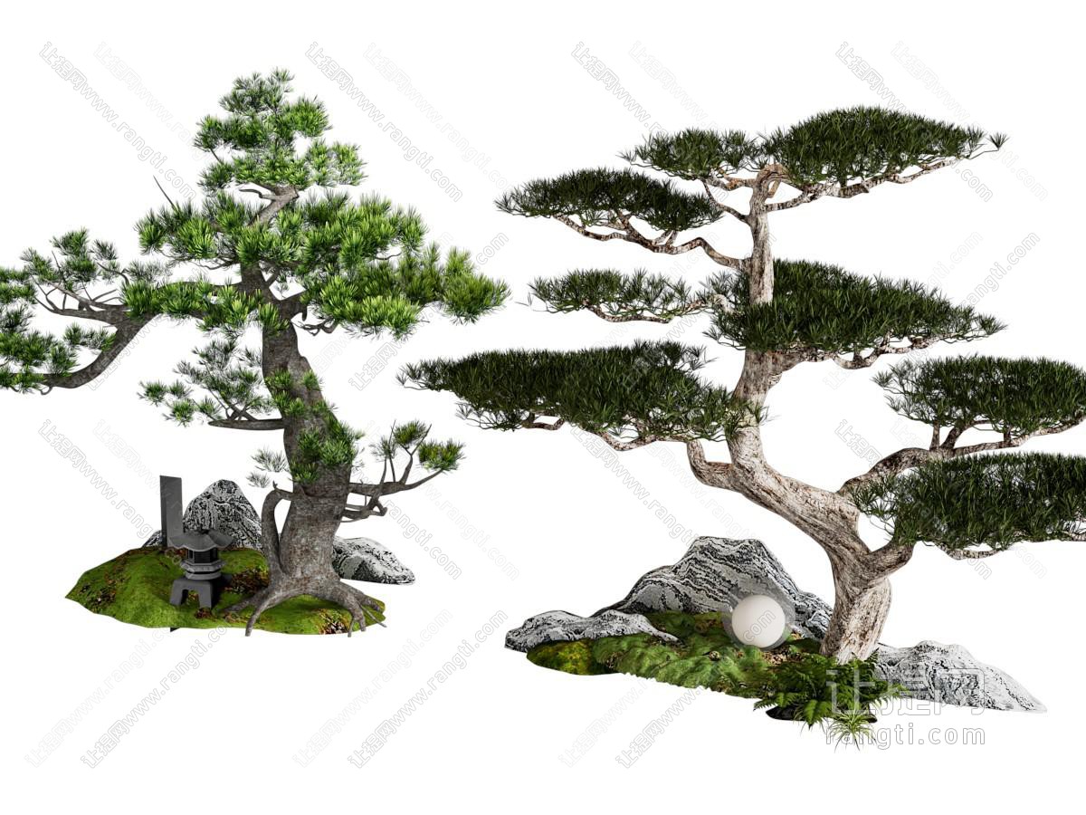 新中式室内景观园艺小品