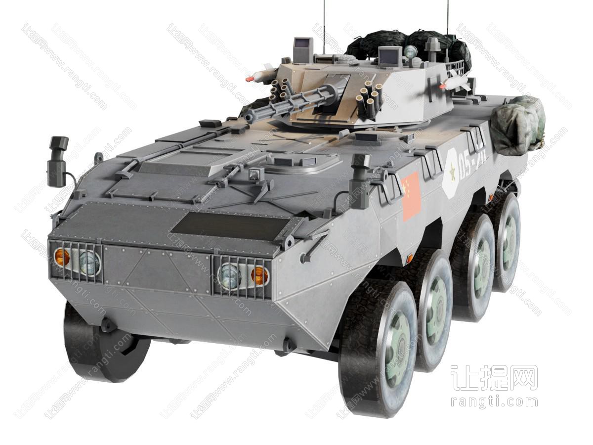 现代装甲车 轮式步兵战车 武器