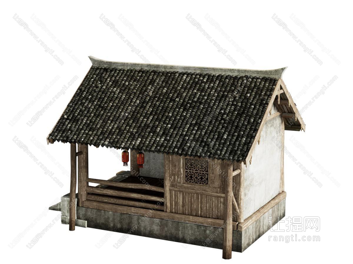 中式古建 古宅 古代房屋