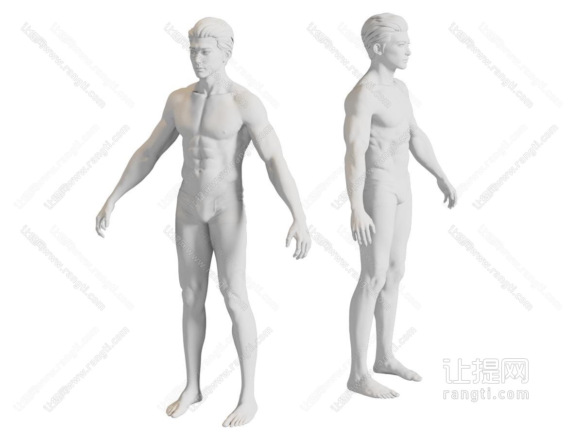现代男性模特