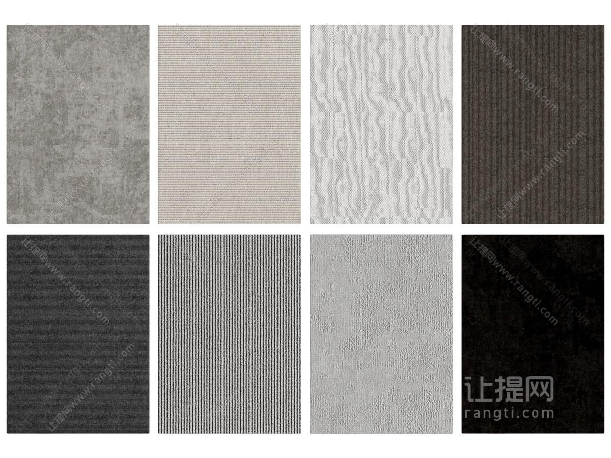 现代地毯 方毯