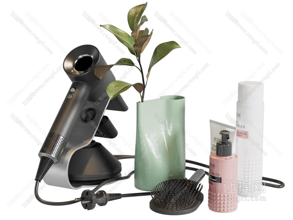 现代吹风机 卫浴摆件 毛巾 电器