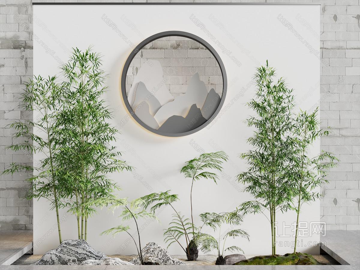 庭院景观 竹子园艺小品