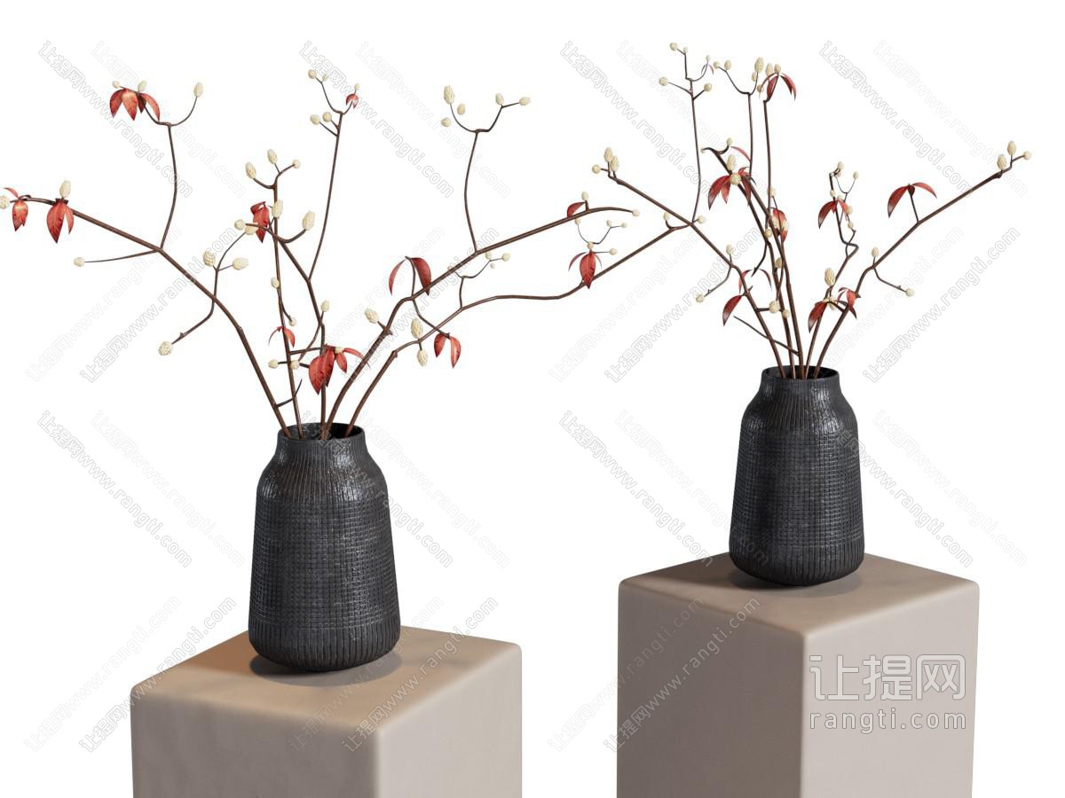 侘寂干枝花瓶 花艺 插花