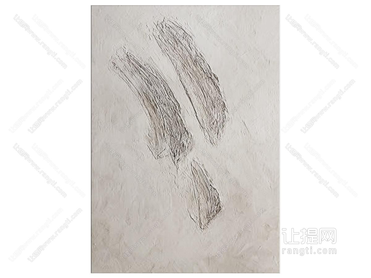 侘寂风挂画 肌理画 抽象画