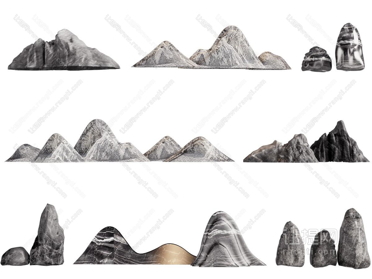 假山石头石块 景观石
