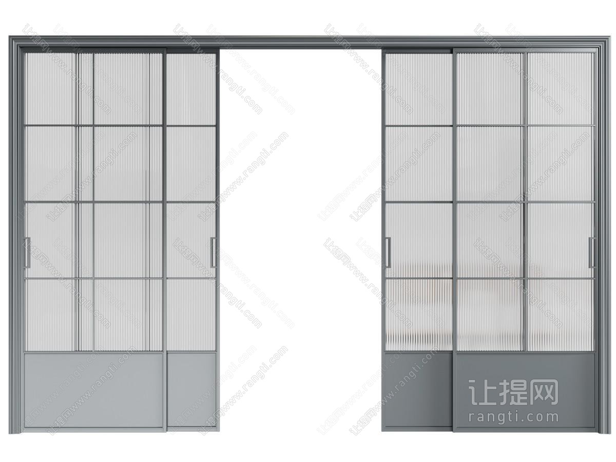 四联动推拉门 厨房门 阳台门 玻璃门