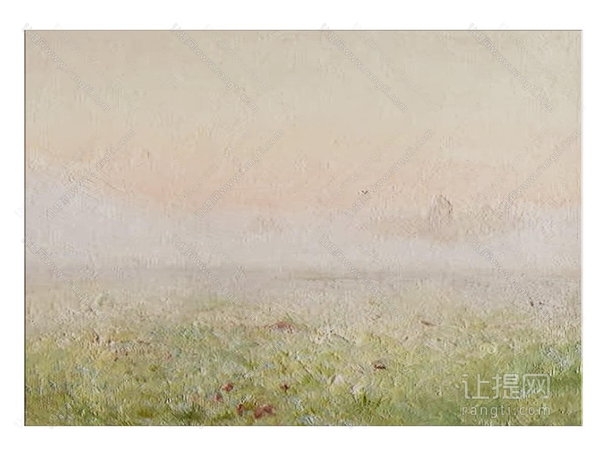 侘寂风装饰挂画 肌理画 风景画