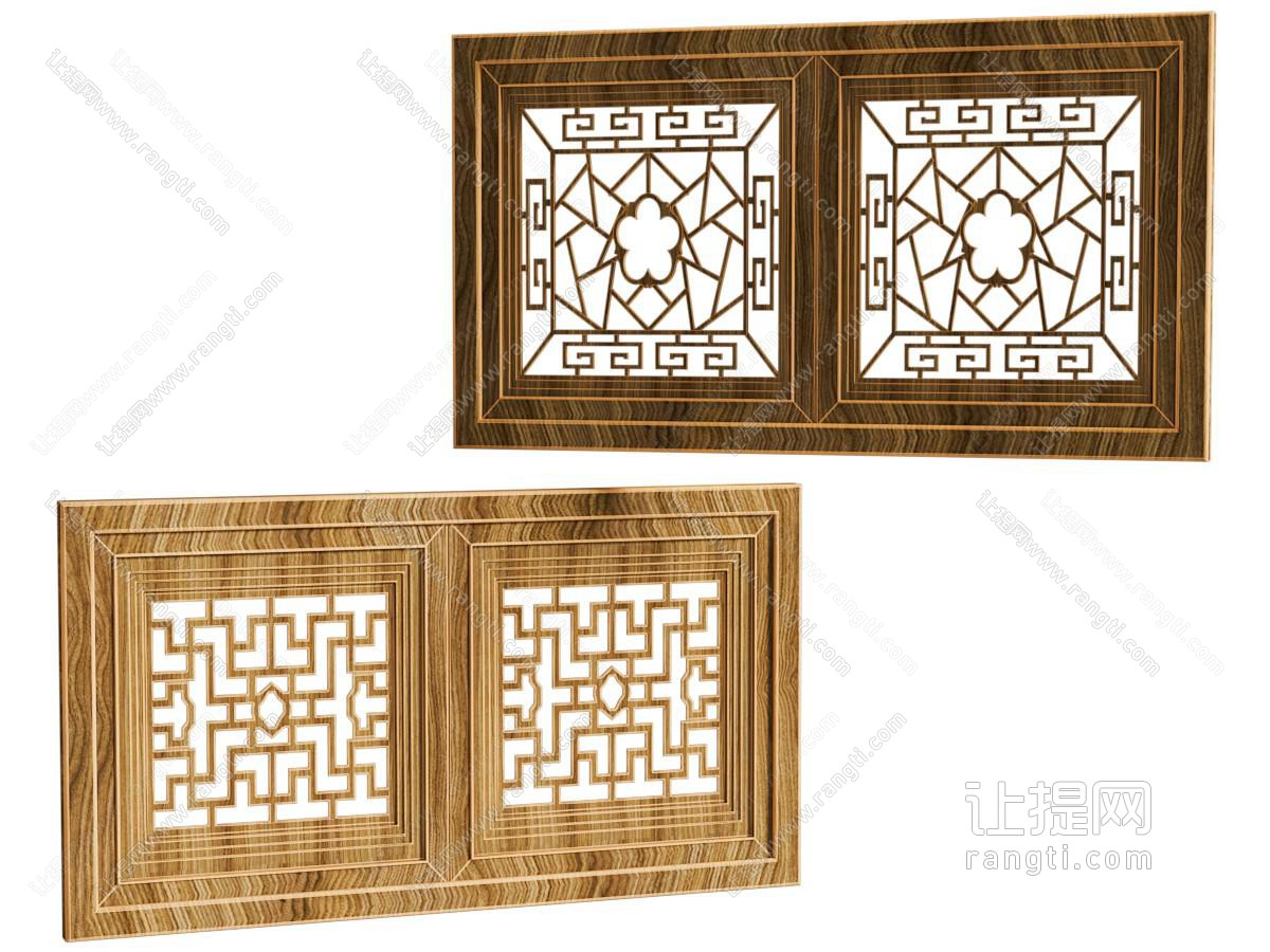 新中式镂花窗 窗格 花格