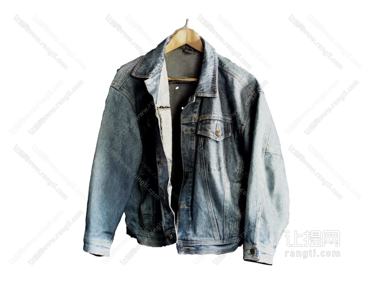 现代牛仔服模特