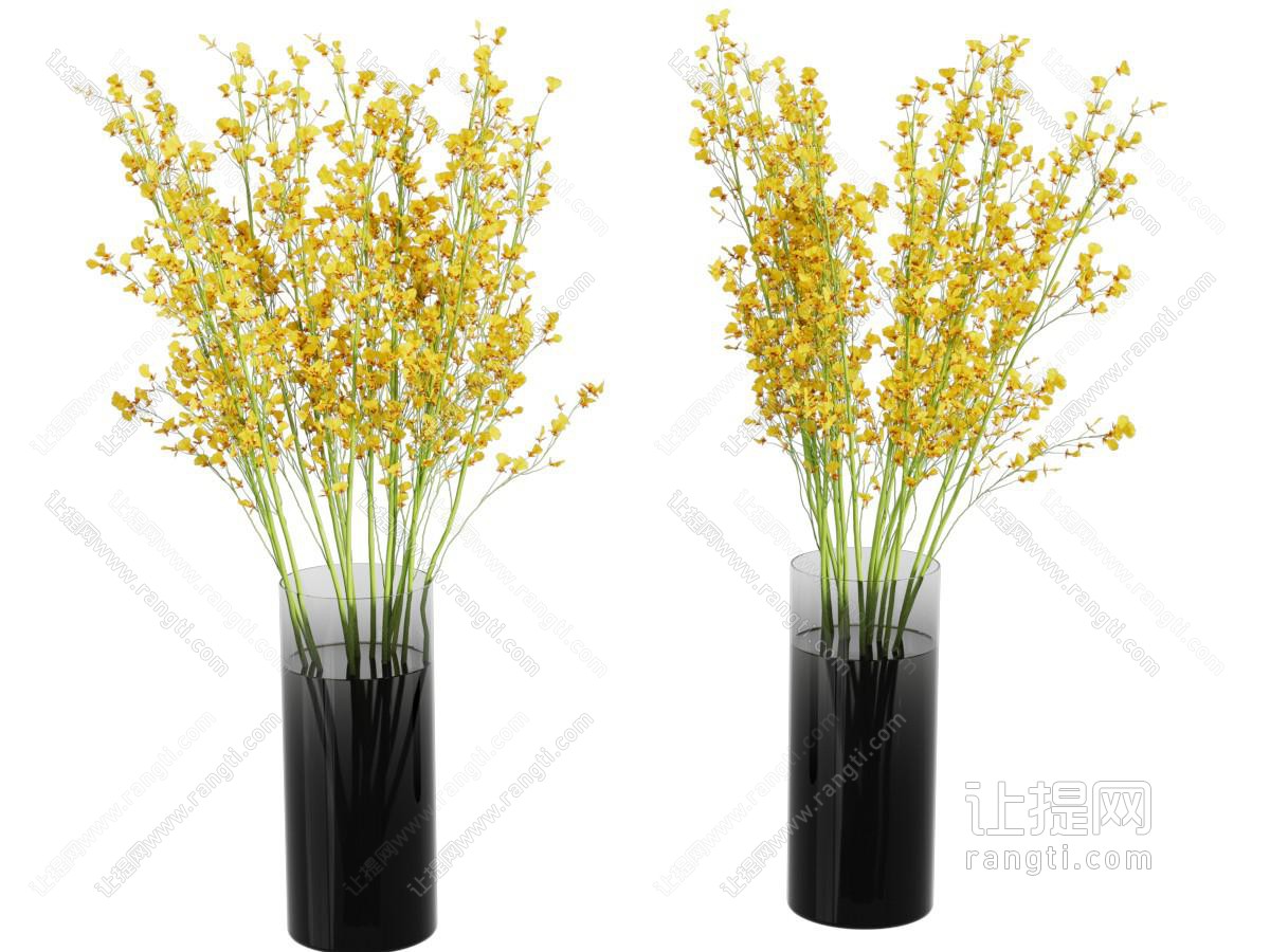现代插花玻璃花瓶