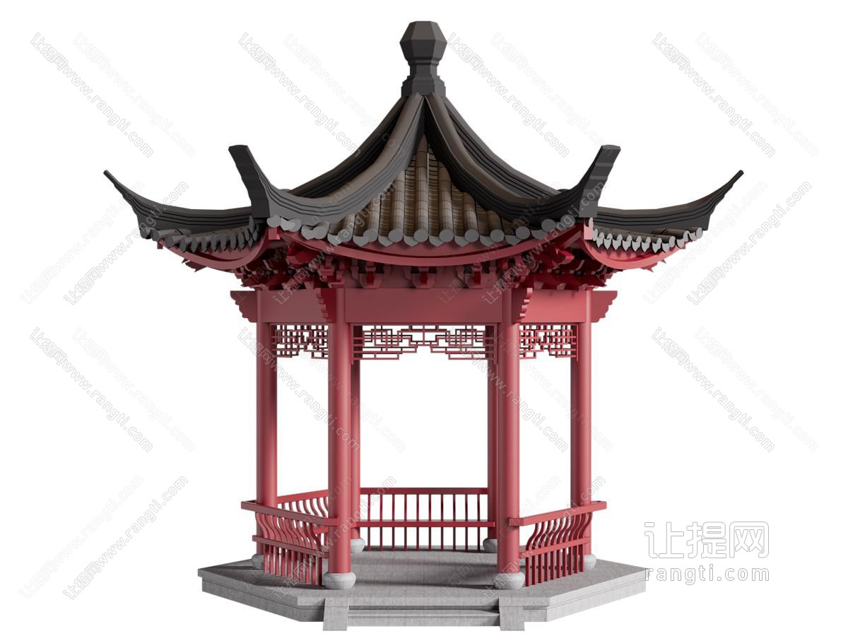 新中式六角凉亭 亭子