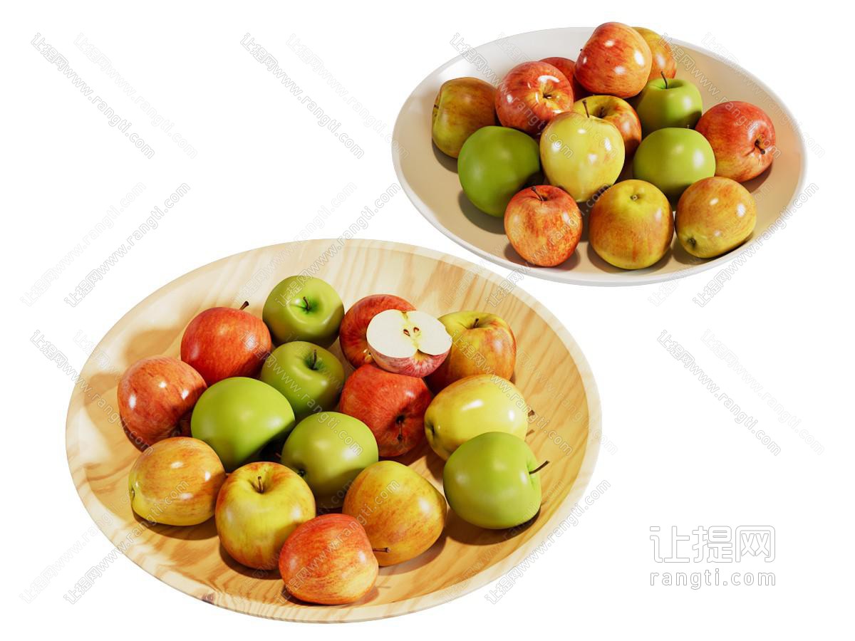 现代果盘 苹果 水果食物