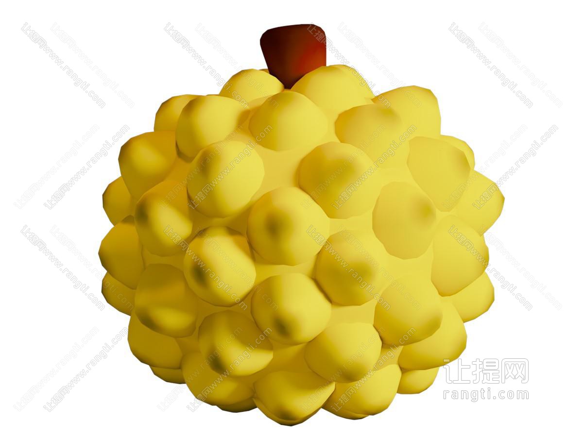 现代榴莲 卡通水果