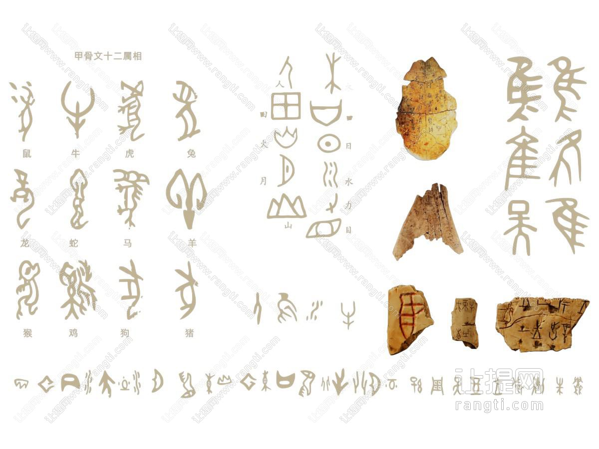 现代甲骨文 墙饰