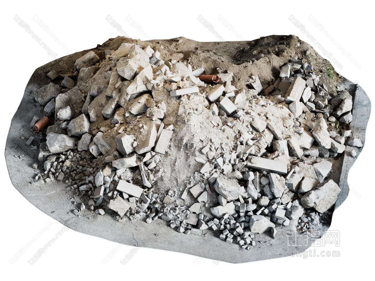 现代建筑废料 碎石 碎砖 泥土