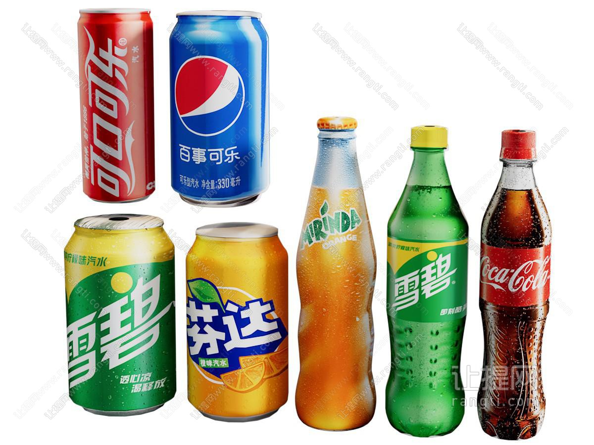 饮料 可乐 雪碧 汽水 拉罐 易拉罐 瓶子 可乐瓶 饮料酒