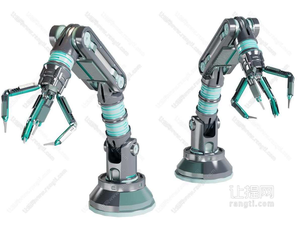 现代机械臂 机械手 工业机器人