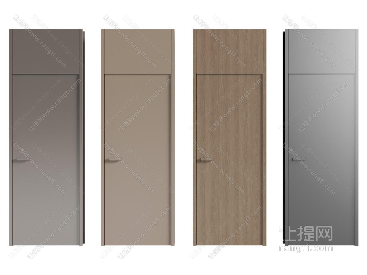 现代单开门 通顶门 木门 房门