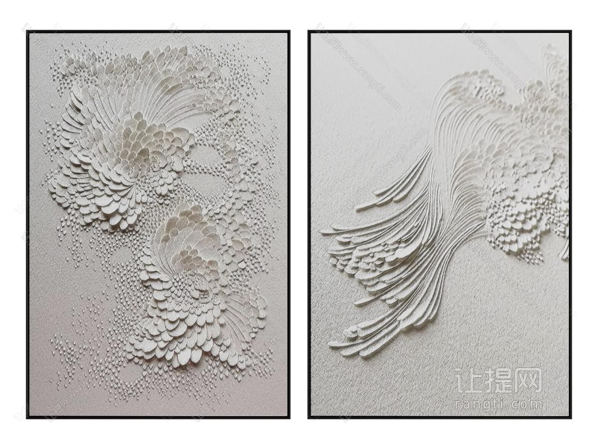 现代浮雕装饰画