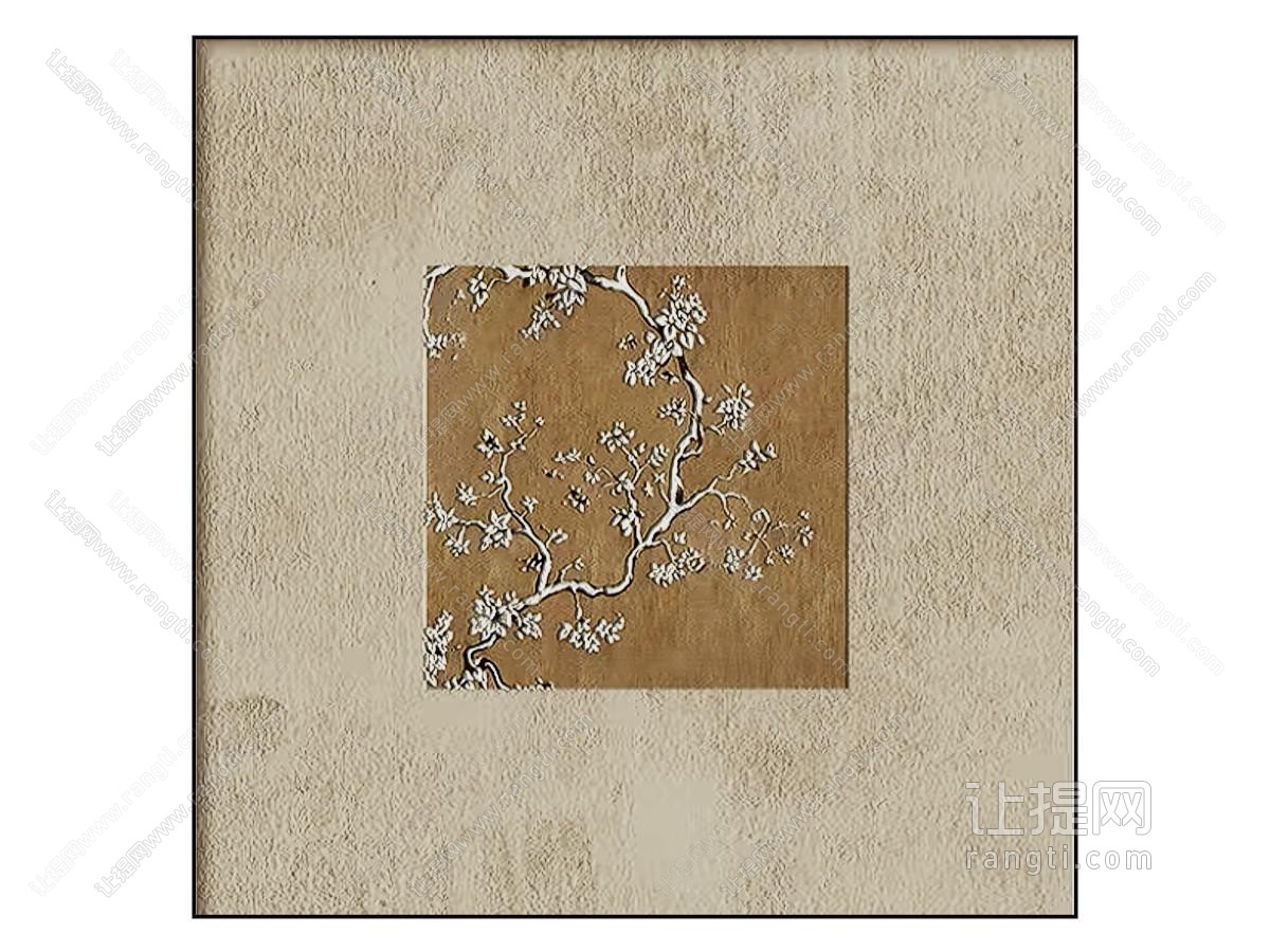 新中式艺术画 肌理画 装饰画