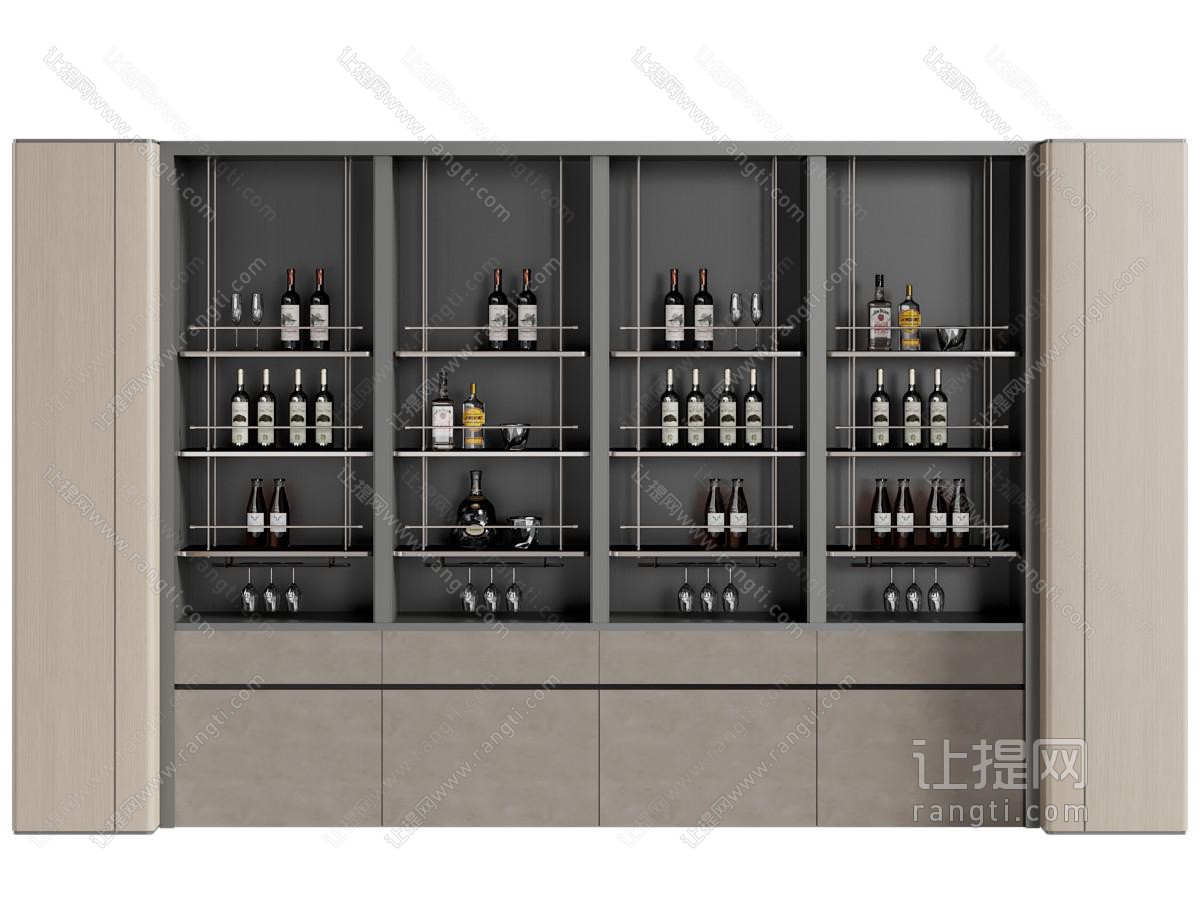 现代酒柜