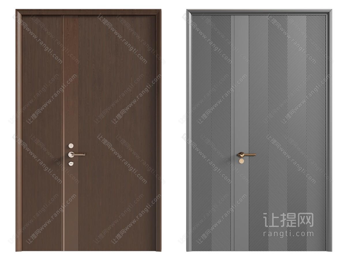 中古风双开门 子母门 防盗门