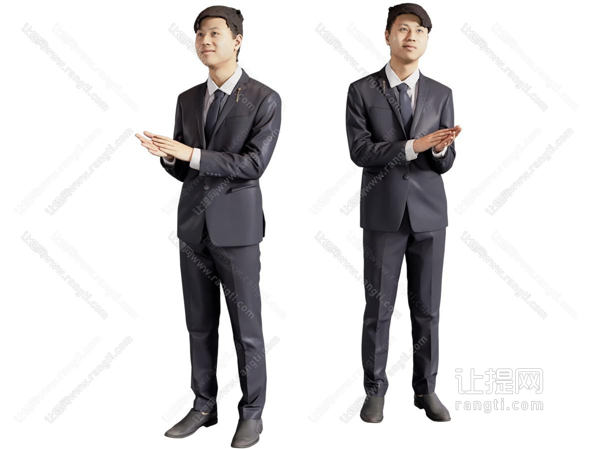 西装亚洲男人