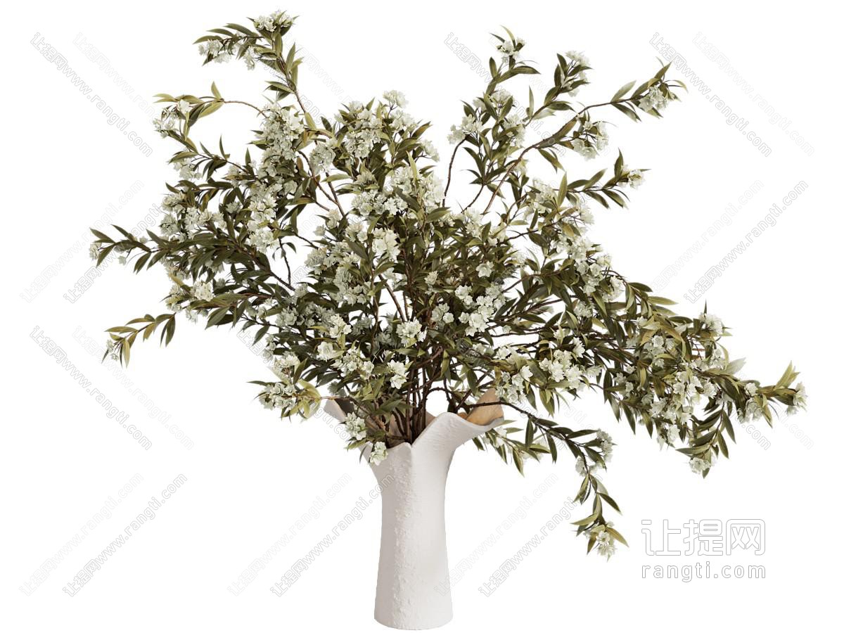 现代花瓶花卉