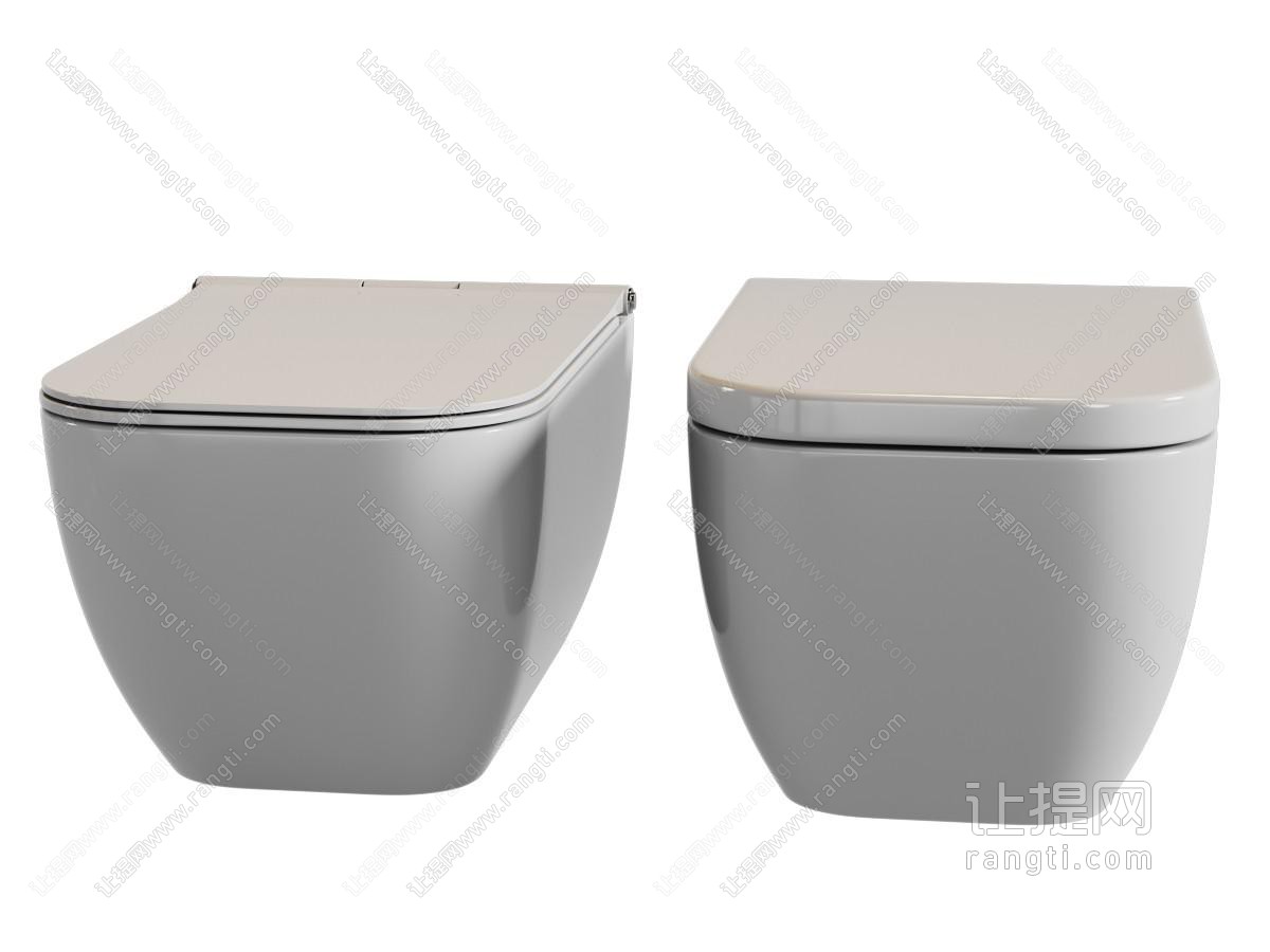 现代坐便器 马桶