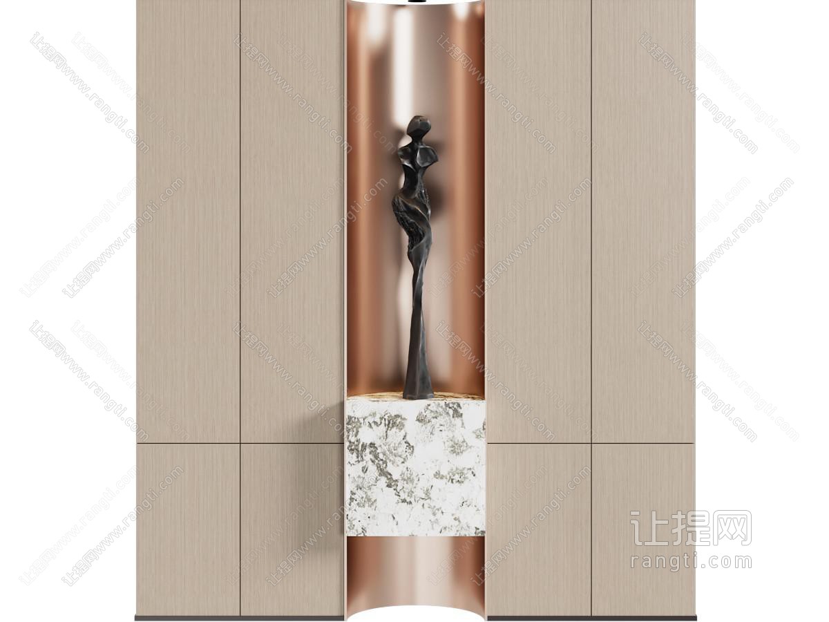 现代玄关墙 背景墙 对景墙