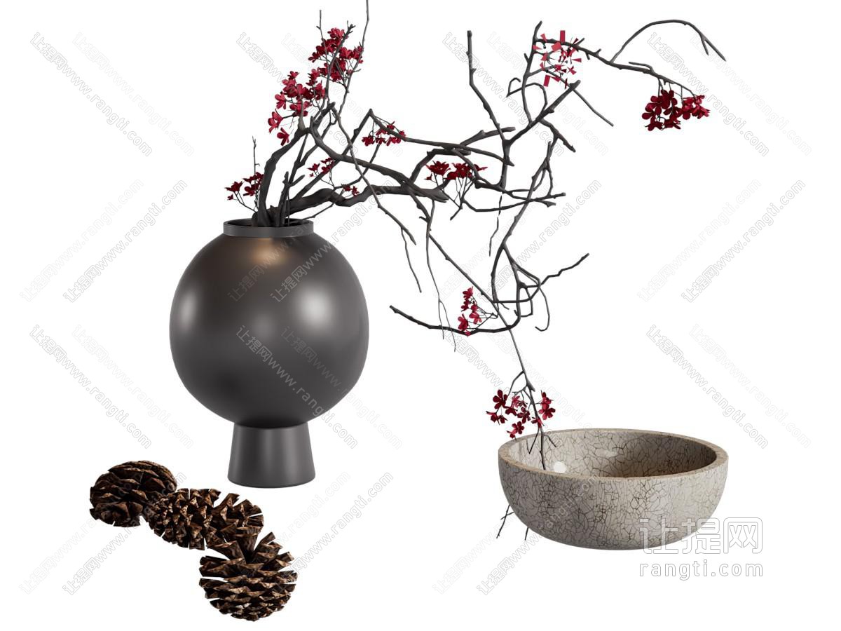 侘寂风干枝干花
