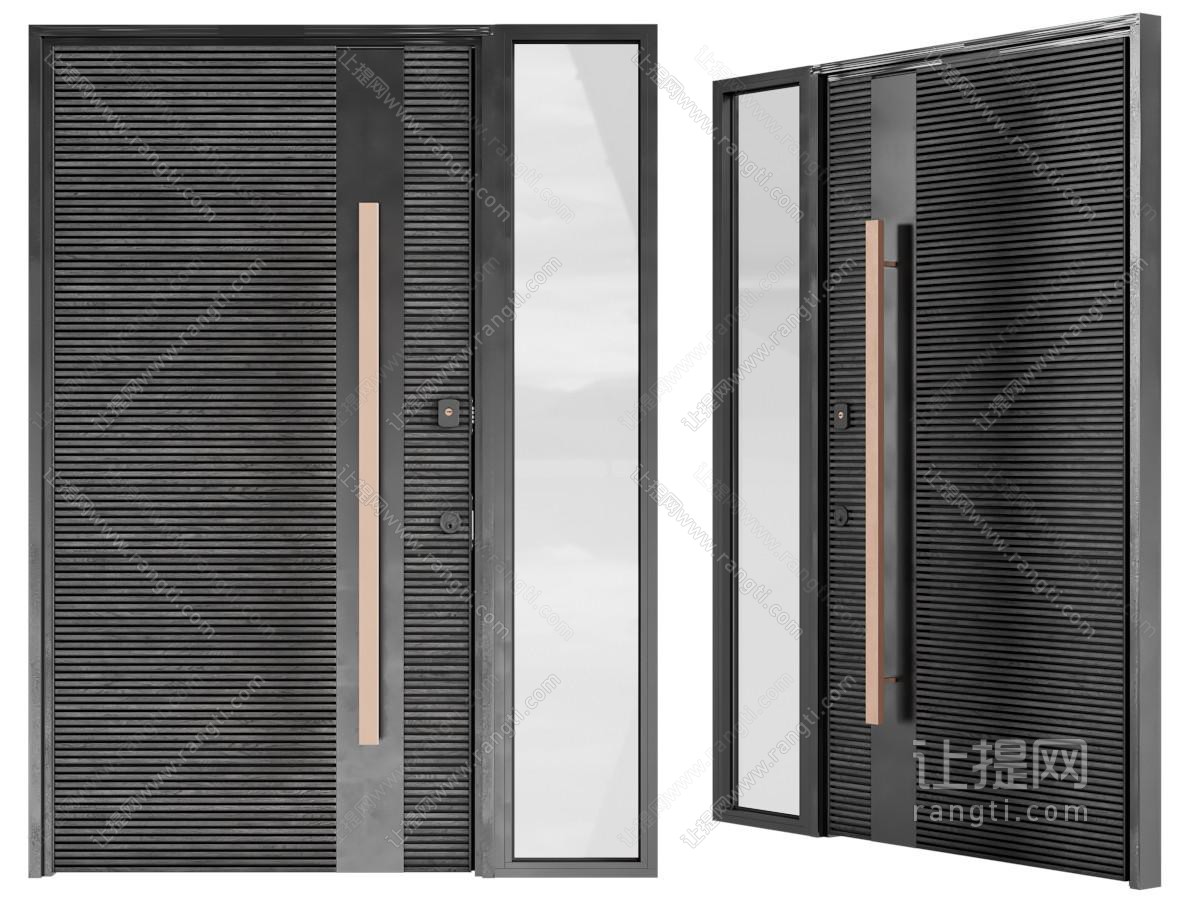 现代入户门 房门 防盗门 子母平开门