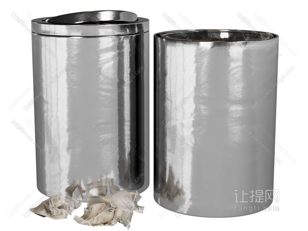 现代垃圾桶