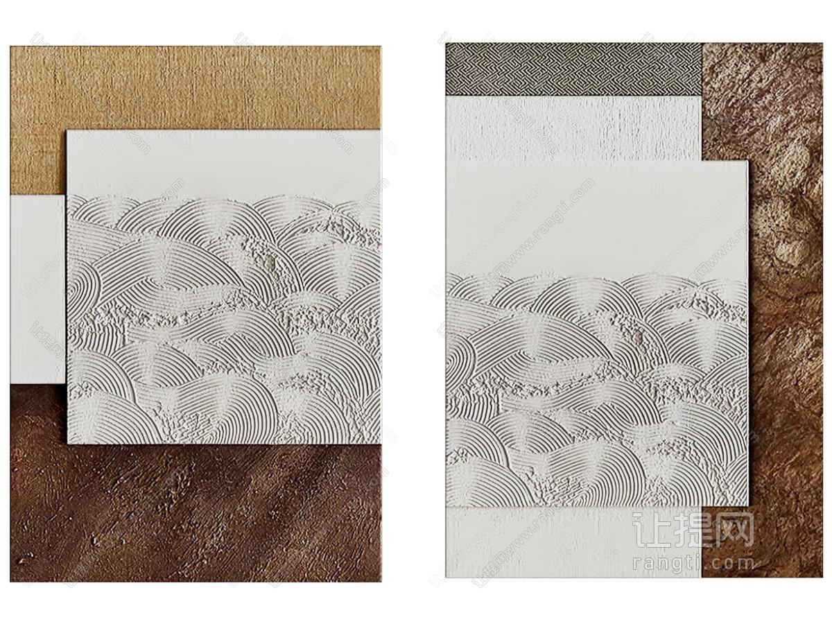 侘寂风挂画 抽象画 装饰画
